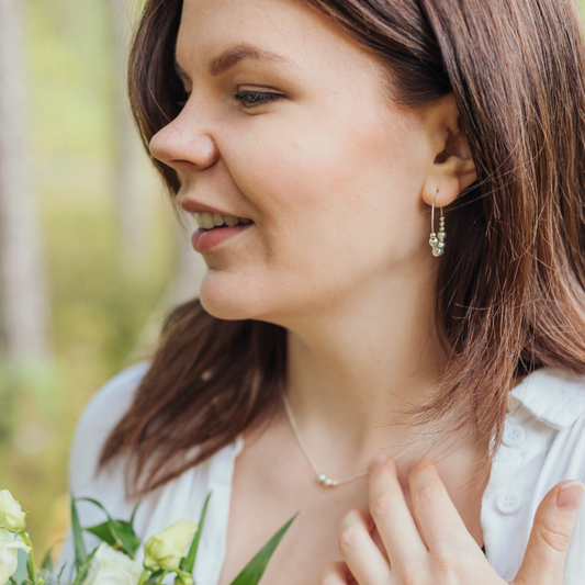 Viesti | Rakas korvakoru hopea